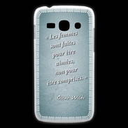 Coque Samsung Galaxy Ace3 Femmes comprises Turquoise Citation Oscar Wilde