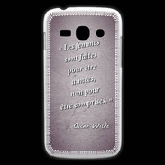 Coque Samsung Galaxy Ace3 Femmes comprises Violet Citation Oscar Wilde