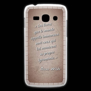 Coque Samsung Galaxy Ace3 Les livres Rouge Citation Oscar Wilde