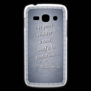 Coque Samsung Galaxy Ace3 Résister Bleu Citation Oscar Wilde