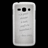 Coque Samsung Galaxy Ace3 Résister Gris Citation Oscar Wilde