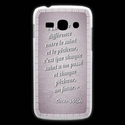 Coque Samsung Galaxy Ace3 Saint pêcheur Rose Citation Oscar Wilde