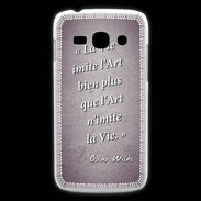 Coque Samsung Galaxy Ace3 Vie art Violet Citation Oscar Wilde