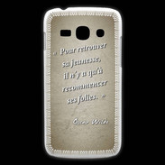 Coque Samsung Galaxy Ace3 Jeuness folie Sepia Citation Oscar Wilde