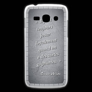 Coque Samsung Galaxy Ace3 Cartes gagnantes Noir Citation Oscar Wilde