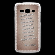 Coque Samsung Galaxy Ace3 Bons heureux Rouge Citation Oscar Wilde