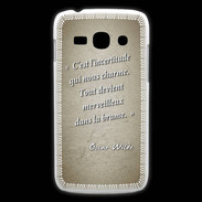 Coque Samsung Galaxy Ace3 Incertitude amour Sepia Citation Oscar Wilde