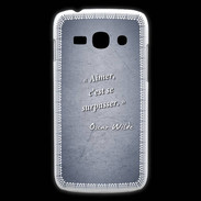 Coque Samsung Galaxy Ace3 Aimer Bleu Citation Oscar Wilde