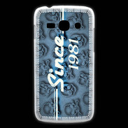 Coque Samsung Galaxy Ace3 Since crane bleu 1981