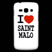Coque Samsung Galaxy Ace3 I love Saint Malo