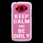 Coque Samsung Galaxy Ace3 Keep Calm Girly Rose
