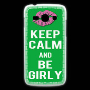 Coque Samsung Galaxy Ace3 Keep Calm Girly Vert