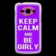 Coque Samsung Galaxy Ace3 Keep Calm Girly Violet