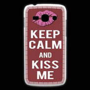 Coque Samsung Galaxy Ace3 Keep Calm Kiss me Brique