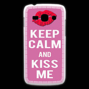 Coque Samsung Galaxy Ace3 Keep Calm Kiss me Rose