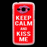 Coque Samsung Galaxy Ace3 Keep Calm Kiss me Rouge