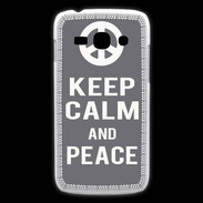 Coque Samsung Galaxy Ace3 Keep Calm Peace Gris