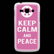 Coque Samsung Galaxy Ace3 Keep Calm Peace Rose