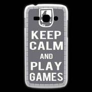 Coque Samsung Galaxy Ace3 Keep Calm Play games Gris