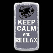 Coque Samsung Galaxy Ace3 Keep Calm Reelax Gris