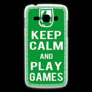 Coque Samsung Galaxy Ace3 Keep Calm Play games Vert
