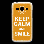 Coque Samsung Galaxy Ace3 Keep Calm Smile Orange