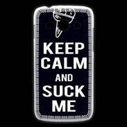 Coque Samsung Galaxy Ace3 Keep Calm Suck me Noir