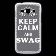 Coque Samsung Galaxy Ace3 Keep Calm Swag Gris