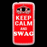 Coque Samsung Galaxy Ace3 Keep Calm Swag Rouge