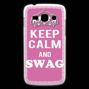 Coque Samsung Galaxy Ace3 Keep Calm Swag Rose