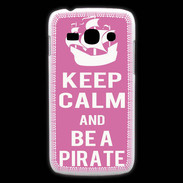Coque Samsung Galaxy Ace3 Keep Calm Be a Pirate Rose