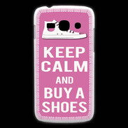 Coque Samsung Galaxy Ace3 Keep Calm Buy Shoes Rose