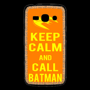Coque Samsung Galaxy Ace3 Keep Calm Call Batman Orange