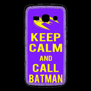 Coque Samsung Galaxy Ace3 Keep Calm Call Batman Violet