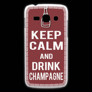 Coque Samsung Galaxy Ace3 Keep Calm Drink Champagne Brique