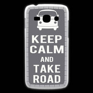 Coque Samsung Galaxy Ace3 Keep Calm Take Road Gris