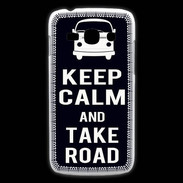 Coque Samsung Galaxy Ace3 Keep Calm Take Road Noir