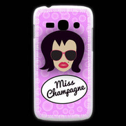 Coque Samsung Galaxy Ace3 Miss Champagne Brune