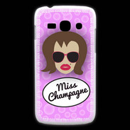 Coque Samsung Galaxy Ace3 Miss Champagne Chatain