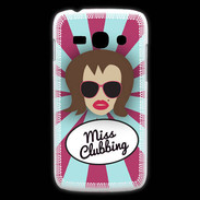 Coque Samsung Galaxy Ace3 Miss Clubbing Chatain