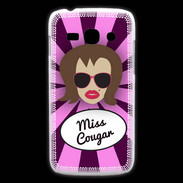 Coque Samsung Galaxy Ace3 Miss Cougar Chatain