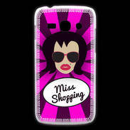 Coque Samsung Galaxy Ace3 Miss Shopping Brune