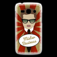 Coque Samsung Galaxy Ace3 Mister Business Chatain