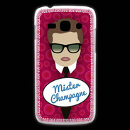 Coque Samsung Galaxy Ace3 Mister Champagne Chatain