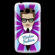 Coque Samsung Galaxy Ace3 Mister Fashion Chatain