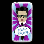 Coque Samsung Galaxy Ace3 Mister Shopping Brun