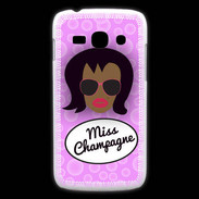Coque Samsung Galaxy Ace3 Miss Champagne Black