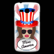 Coque Samsung Galaxy Ace3 Miss USA Chatain