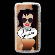 Coque Samsung Galaxy Ace3 Miss Guyane Brune