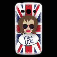 Coque Samsung Galaxy Ace3 Miss UK Chatain